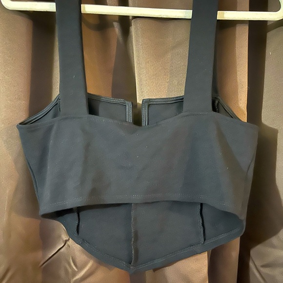 Ladies Blue Blush Los Angeles Tank Top, Size Large,Solid Black, Very Cute - Picture 3 of 4